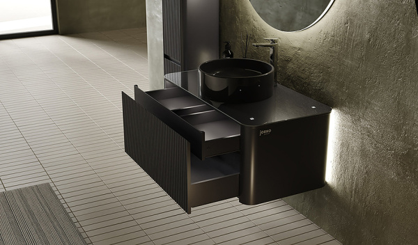 Тумба под раковину Jorno Lumino 100  Lum.01.100/P/A/JR 