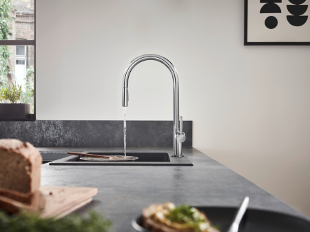 Смеситель для кухни с выдвижным изливом Hansgrohe Talis M54 2jet 72800000 хром