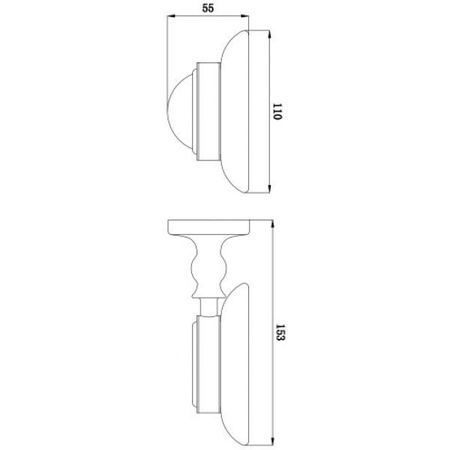 Мыльница стеклянная RUSH Crete CR35411