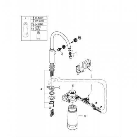 Стартовый комплект Grohe Blue Pure Mono 30388000