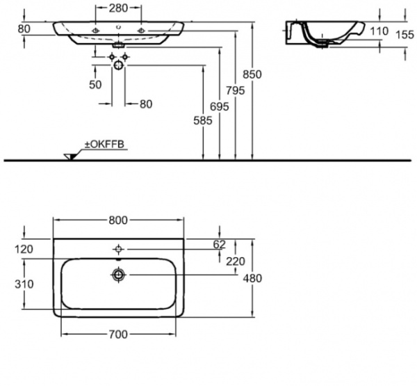 Раковина Keramag IT! 121980000