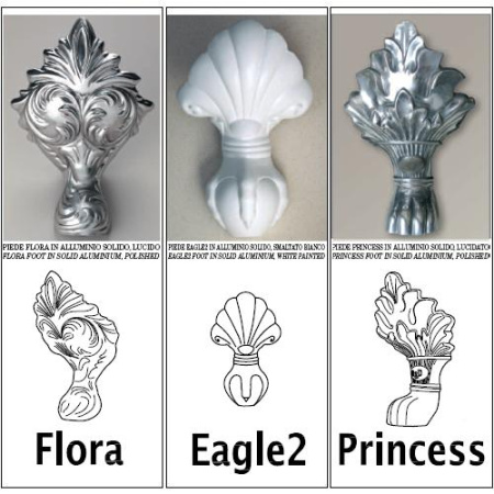 Ванна чугунная Devon&Devon ADMIRAL (182х80) 2MRADMIRALFCRDD