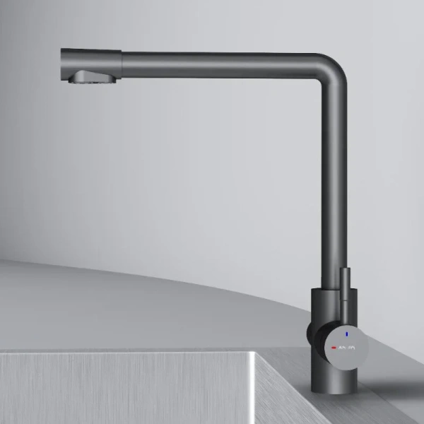 Смеситель для кухни с подключением к фильтру AM.PM X-Joy S F85B05722 черный матовый