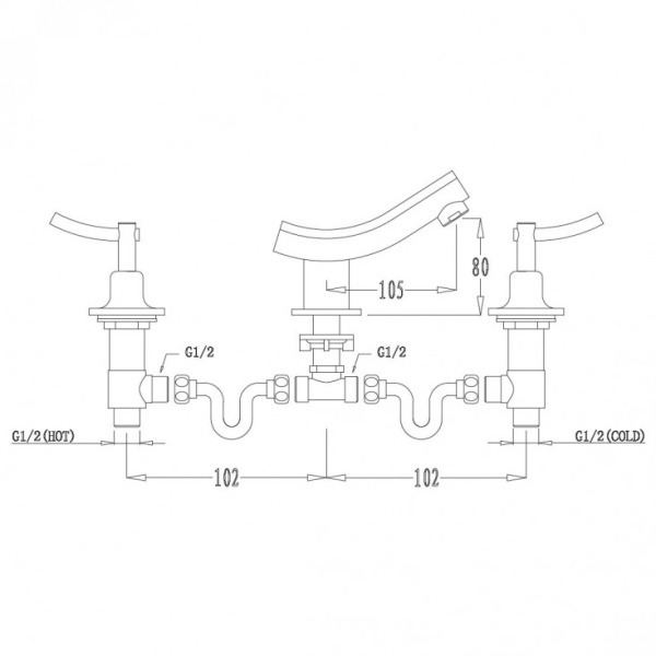 Смеситель для раковины KAISER Logo (47122)