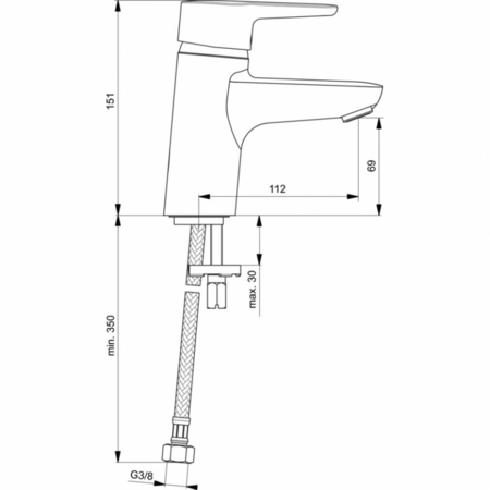 Смеситель для раковины Ideal Standard Connect Blue B9917AA