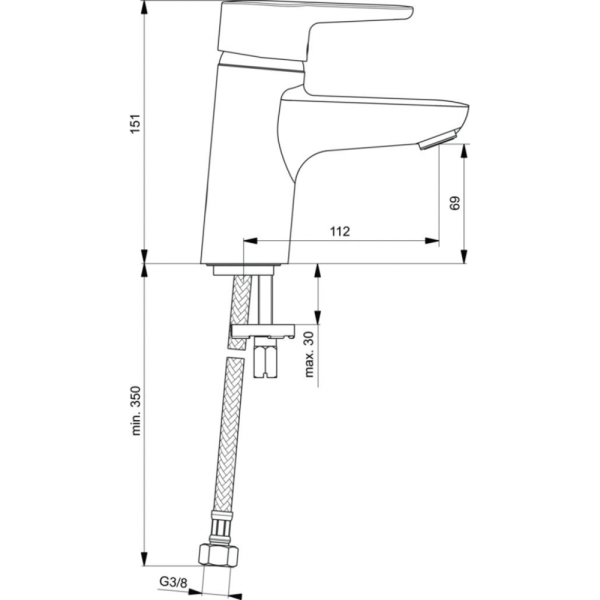 Смеситель для раковины Ideal Standard Connect Blue B9917AA