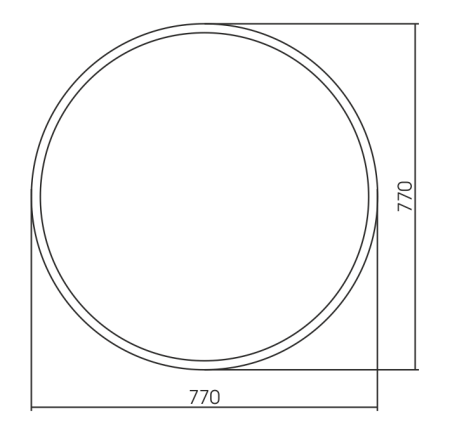 Зеркало (77х77) Silver Mirrors  Манхэттен ФР-00002348