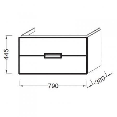 Тумба под раковину Jacob Delafon Reve EB1135-HU
