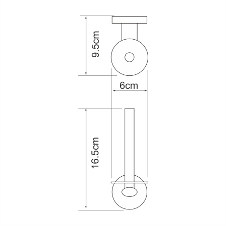 Держатель туалетной бумаги WasserKRAFT Rhein K-6297