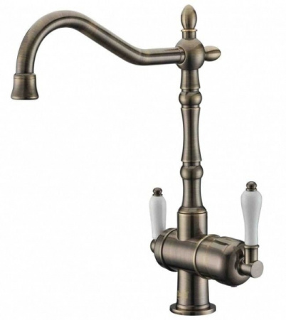 Смеситель для кухни с подключением к фильтру Zorg ZR 326 YF ANTIQUE