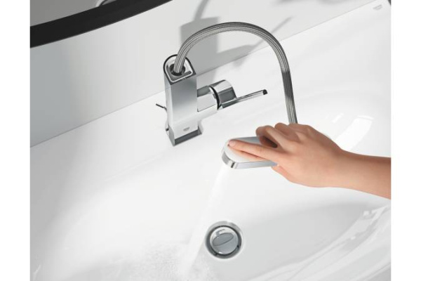 Смеситель однорычажный для раковины GROHE Plus 23843 DC3 (23843DC3) суперсталь