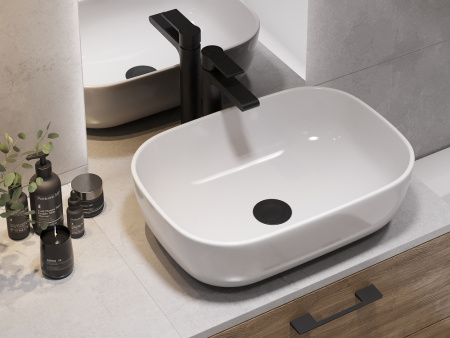 Столешница Cersanit STONE из керамогранита Balance 60x45x2 серый матовый 64185