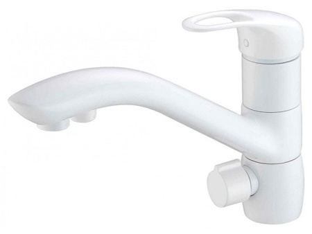 Смеситель для кухни Zorg ZR 404 KF WHITE