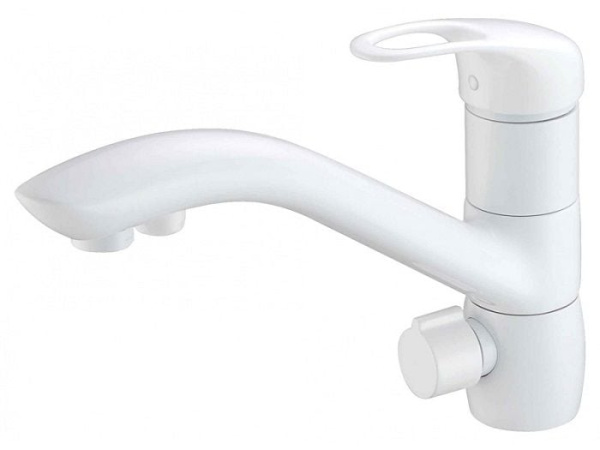 Смеситель для кухни Zorg ZR 404 KF WHITE Смеситель для кухни Zorg ZR 404 KF WHITE