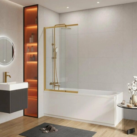 Душевая шторка на ванну CEZARES SLIDER-VF-11-90/150-C-BORO