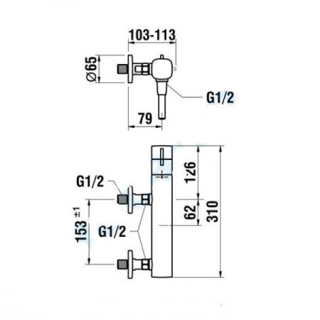 Смеситель для душа Laufen Cityplus 3.3375.7.004.400.1
