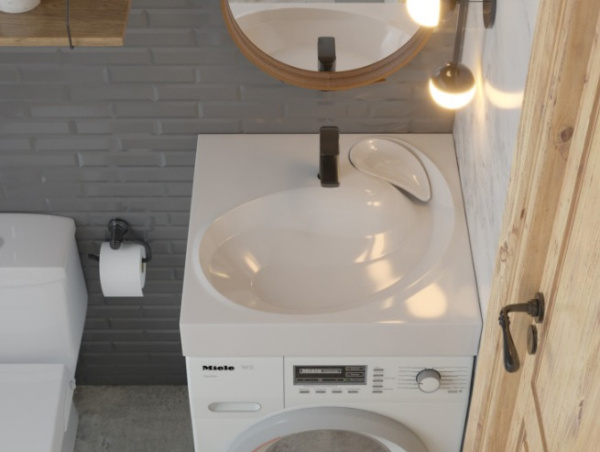 Раковина над стиральной машиной (60х60) Stella Polar Бьянка SP-00000797