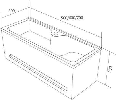 Раковина  1Marka Tiny S 60 У84220