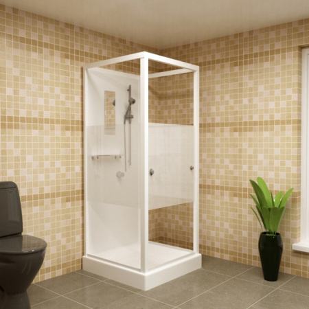 Душевая кабина хром 90х90х207 RGW OLB-206