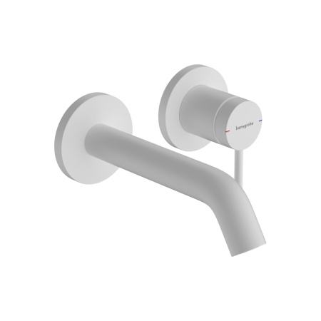 Смеситель для раковины встраиваемый Hansgrohe Tecturis S 73350700 белый матовый