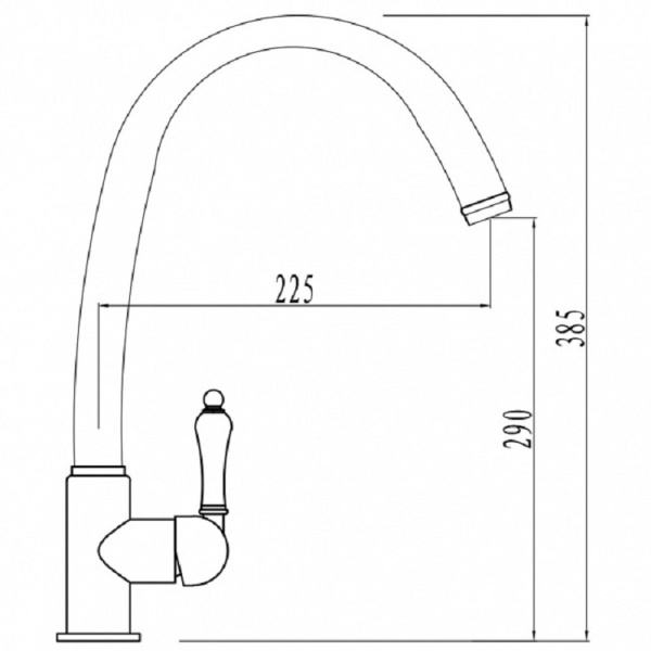 Смеситель для кухонной мойки  KAISER Vincent (31333-9)