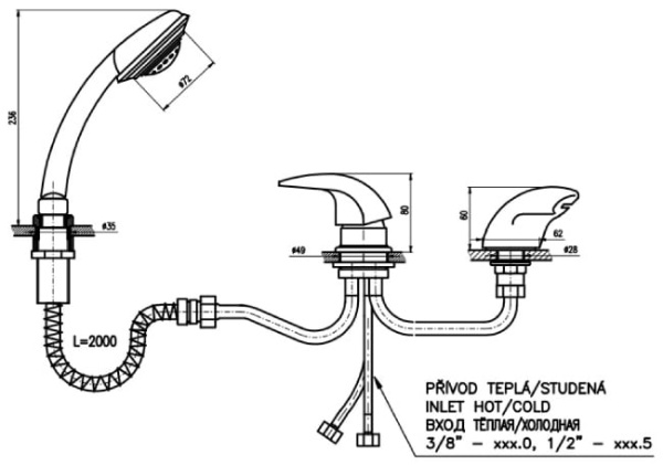 Смеситель RAV MISSISIPI MS070.5YZ