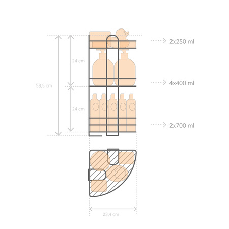 Полка угловая ЧМЗ Лидер 2501-006-02