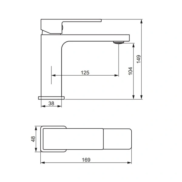 Смеситель для раковины Damixa Gala 530210500 Смеситель для раковины Damixa Gala 530210500