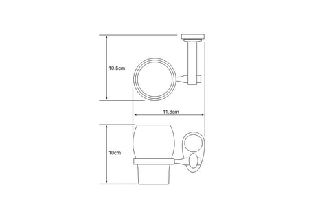 Подстаканник одинарный WasserKraft Main 9228