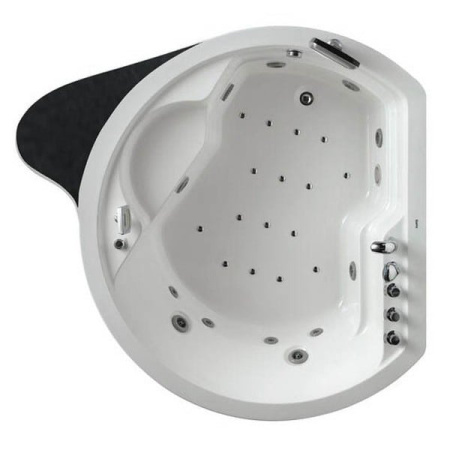 Акриловая ванна (183х162) Gemy G9063 O с гидромассажем, универсальная