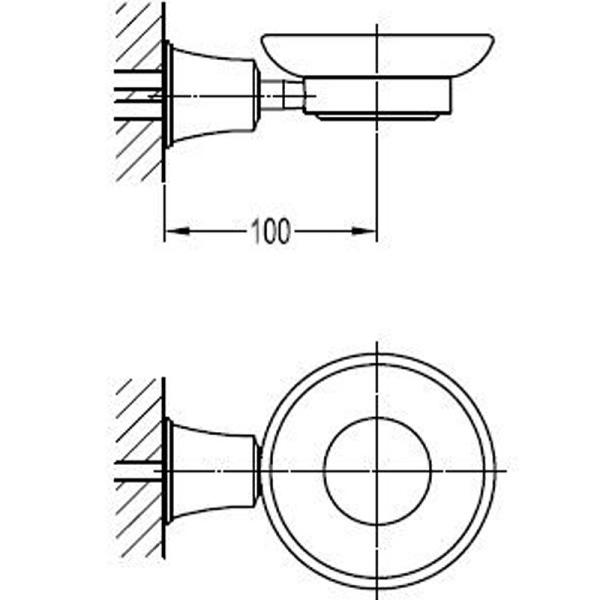 Мыльница подвесная CEZARES LIBERTY CZR-F-8987