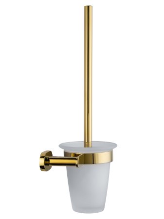 Туалетный ершик в комплекте WONZON & WOGHAND FIRST, глянцевое золото WW-8429-LG