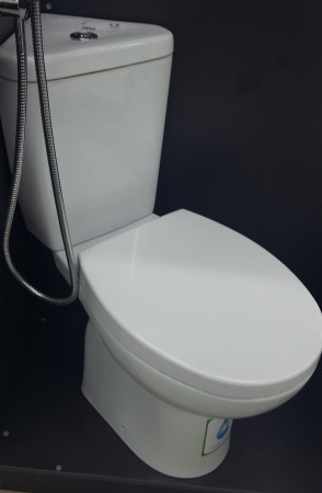 Унитаз напольный угловой с сиденьем микролифт Serel Friendly 6706