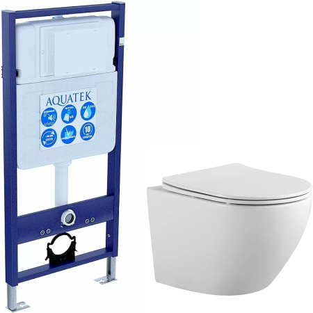Комплект унитаз с инсталляцией Set AQUATEK ЕВРОПА Easy Fix
