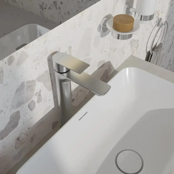 Смеситель для раковины Kerama Marazzi Велато VL.2602.KM.SST брашированная сталь