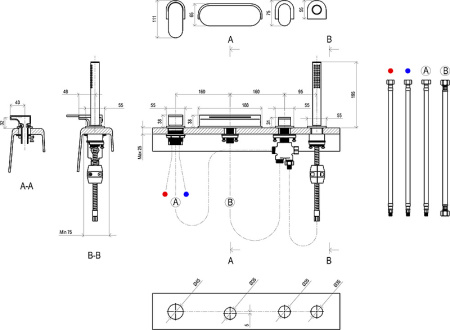 Смеситель на борт ванны Ravak Chrome CR 025.00 X070073