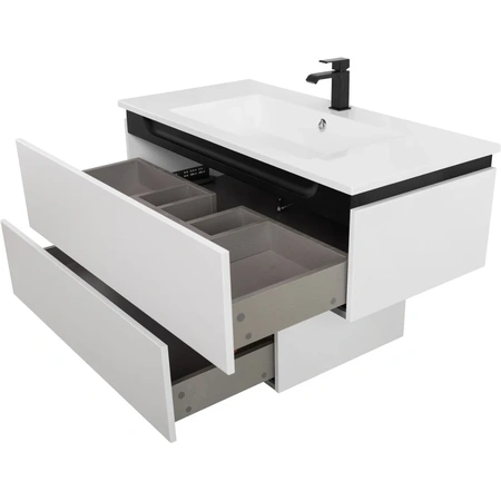 Тумба под раковину Cezares SLIDER-1000-1C-SO-BO Bianco Opaco