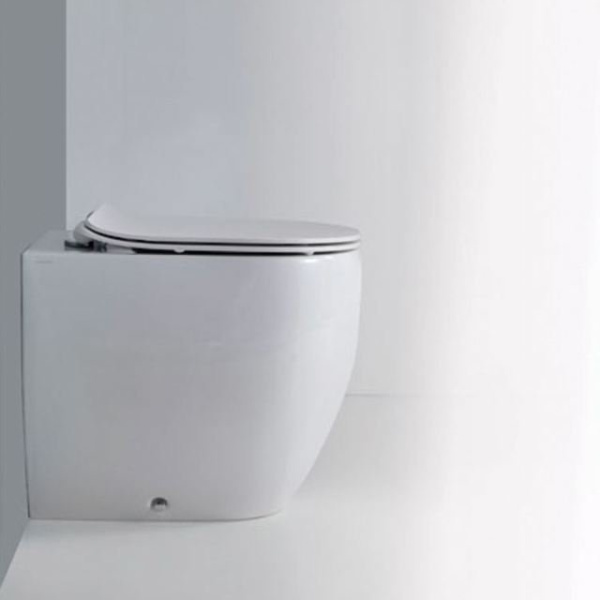 Крышка-сиденье для унитаза Kerasan Flo 319130 микролифт, петли хром