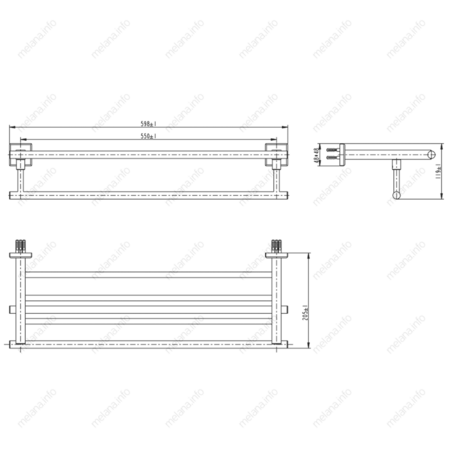 Полка для полотенец Melana MLN-862003