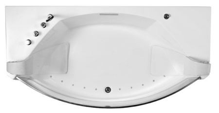 Акриловая ванна (200х105) Gemy G9079 с гидромассажем, универсальная