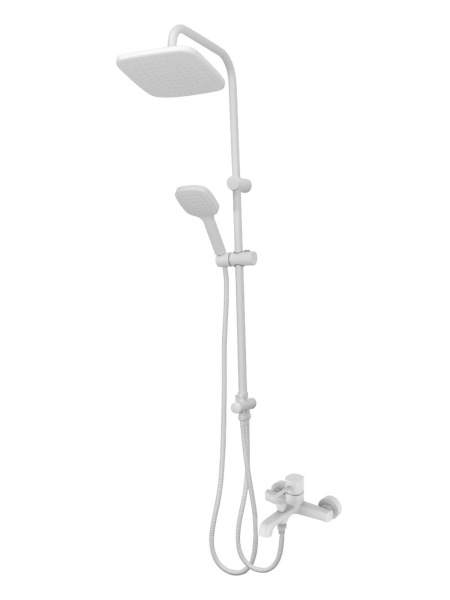 Душевая система смеситель с изливом Orange Karl M05-934w белый