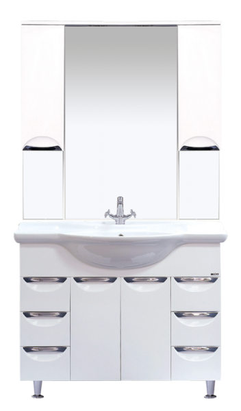 Зеркало-шкаф (101х100) Misty Орхидея 105 П-Жас02105-011Св