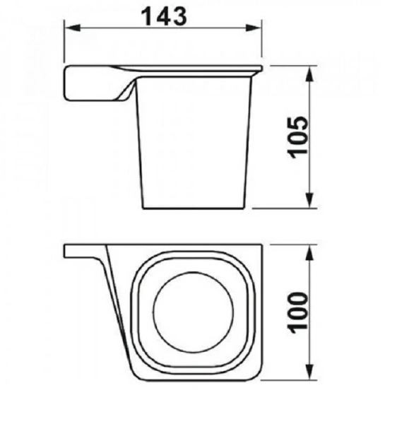 Стакан настольный Art&Max AM-G-2731D