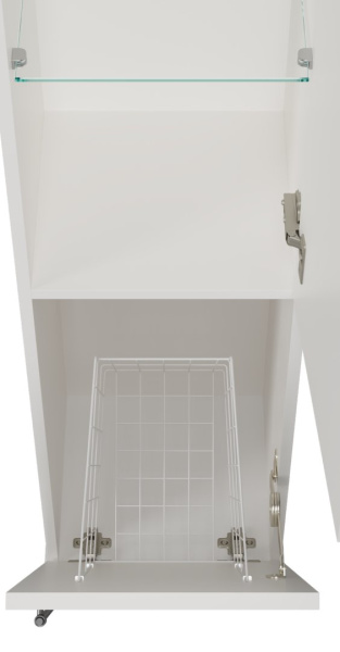 Пенал с бельевой корзиной Misty Марта 35   П-Мрт05035-011П правый