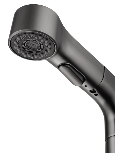 Смеситель для раковины с выдвижным изливом WONZON & WOGHAND, темный графит WW-121B108-BGG Смеситель для раковины с выдвижным изливом WONZON & WOGHAND, темный графит WW-121B108-BGG