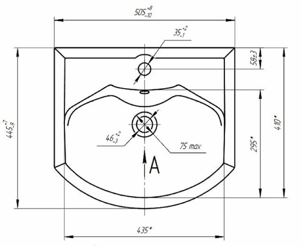 Тумба с раковиной Акватон Ария 50 Н 1A1402K0AA950