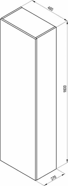 Пенал Ravak Formy 46 X000001261