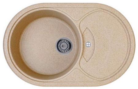 Кухонная мойка Whinstone ￼￼￼Милан (B02) светло-бежевая