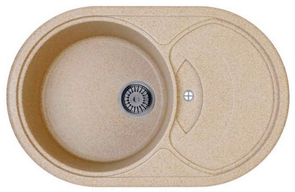 Кухонная мойка Whinstone ￼￼￼Милан (B02) светло-бежевая