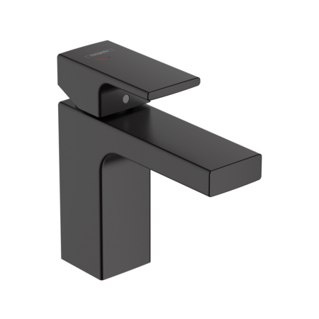 Смеситель для раковины с донным клапаном CoolStart Hansgrohe Vernis Shape 71594670 черный матовый